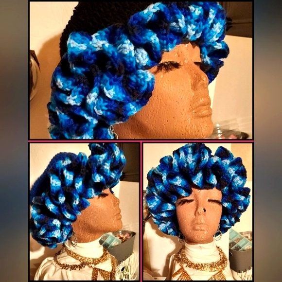 #L❤️VE:HANDMADE. Crochet Ruffle HAT - Picture 4 of 7
